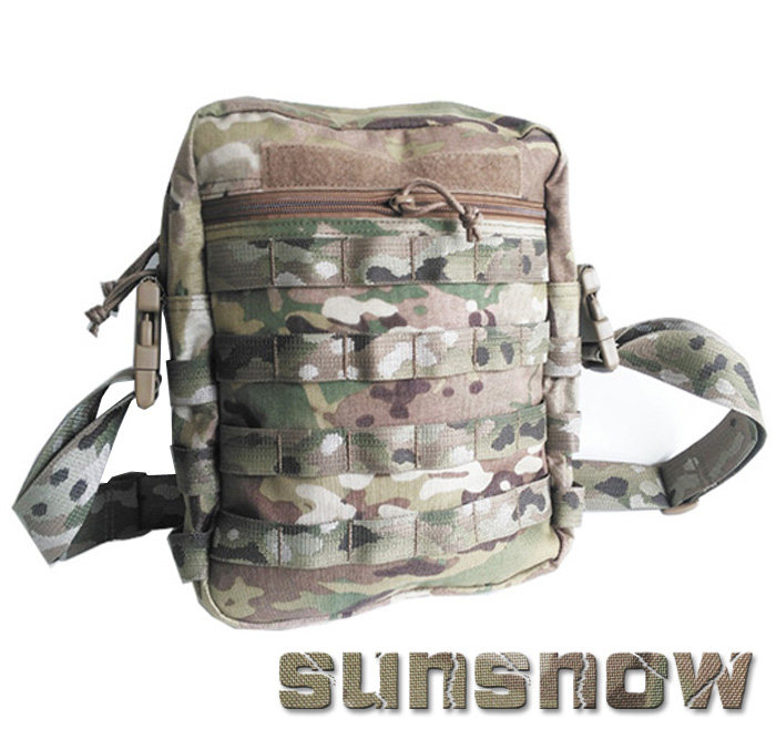 Tactical Shoulder Bag Military Fan Crossbody Bag MOLLE System Multicam Color