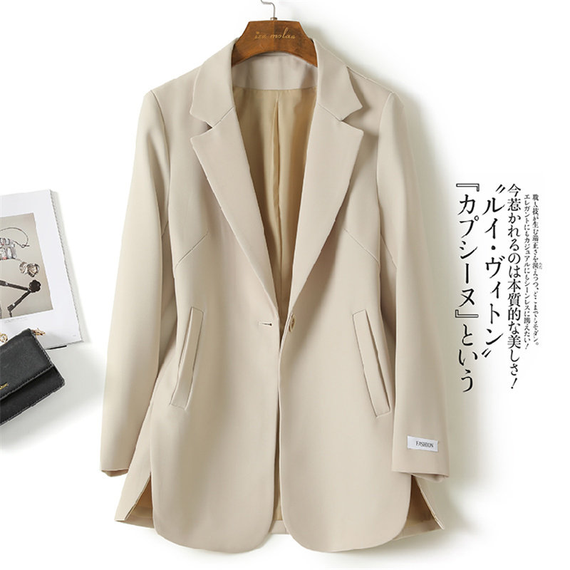 Mularsa Advanced Sensation Small Suit Jacket Woman 2021 Fall new Korean version Fashion relaxed rice white Western suit