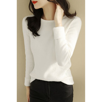 Fan-style half-height collar plus suede thickened wool knit cardiovert 2021 autumn winter new body interiors with long sleeves sweaters