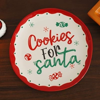 8,5-дюймовая рождественская тарелка (немного несовершенная)