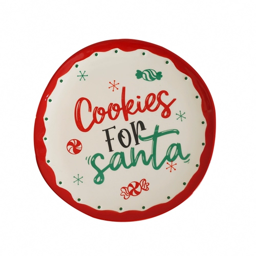 8,5-дюймовая праздничная вечеринка, экспортная европейская ретро-ручная роспись букв, рождественская посуда, западная обеденная тарелка, тарелка для стейка, декоративная тарелка