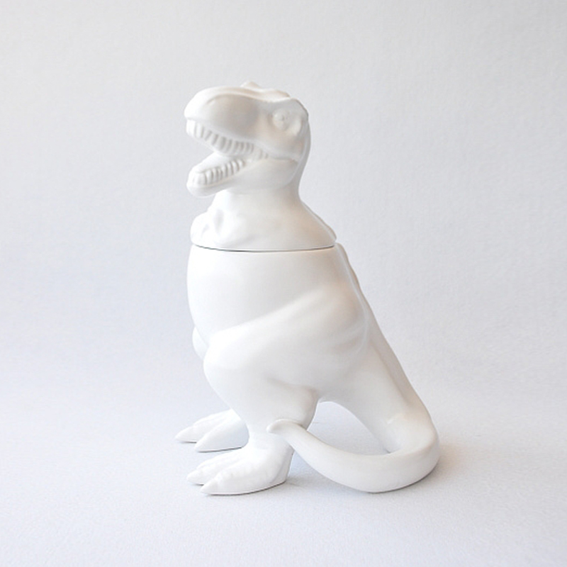 slx forest bear outlet Nordic style extremely simple frosted oversized dinosaur ceramic jar Candy Jar Home Decoration