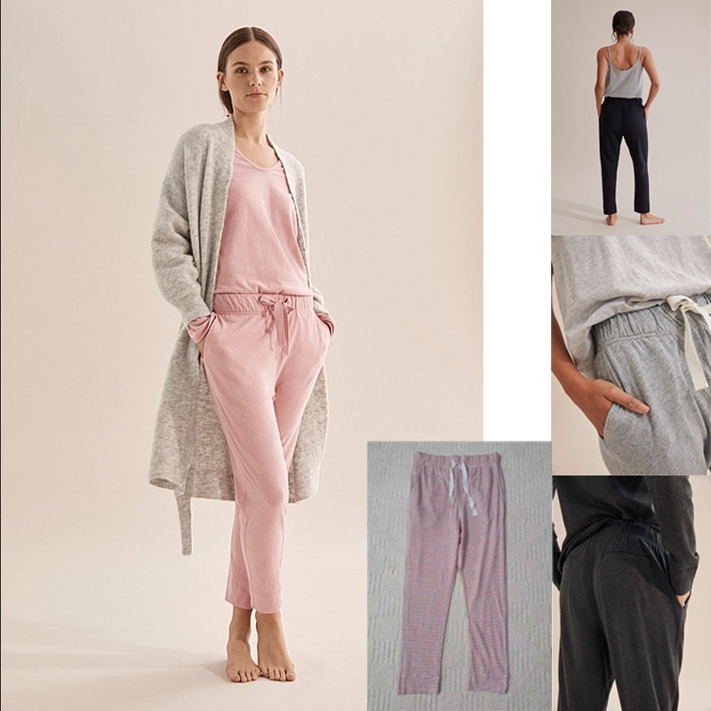 Boting Foreign Trade Original Order Knitted 70% Cotton 30% Linen High Waist Elastic Waist Casual Jogging Pants Boting Foreign Trade Original Order Knitted 70% Cotton 30% Linen High Waist Elastic Waist Casual Jogging Pants