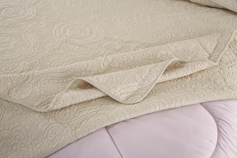 Xuất khẩu Châu Âu-phong cách cotton trải giường thêu quilting là ba mảnh chần bông giường đơn giản trải giường cotton điều hòa không khí