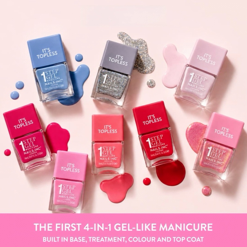 Nails Inc New Nail Polish 21Free One-Step Addison/Emma/Halle Nails Inc New Nail Polish 21Free One-Step Addison/Emma/Halle