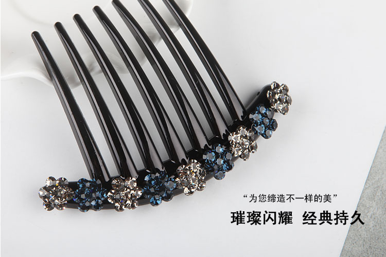 Hàn Quốc lược chải tóc đơn giản rhinestone kẹp tóc kẹp tóc bangs lược hoa phụ kiện tóc phụ kiện tóc phụ kiện tóc kẹp tóc - Phụ kiện tóc băng đô