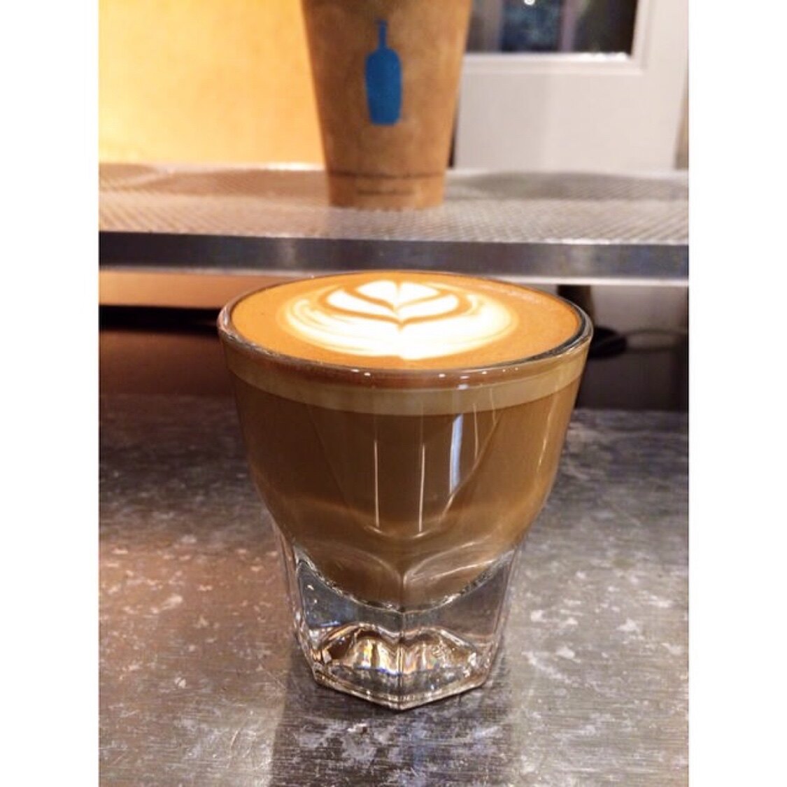 Japan Tokyo small Blue Bottle Coffee Cup bluebottle Australian White Cup ins glass Australian White Piccolo single product take