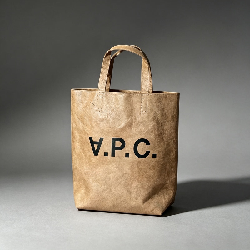 Apc Letter Korean Limited Edition Style Waterproof Dupont Paper Large Capacity Tote Bag Eco-Friendly Bag Versatile Casual