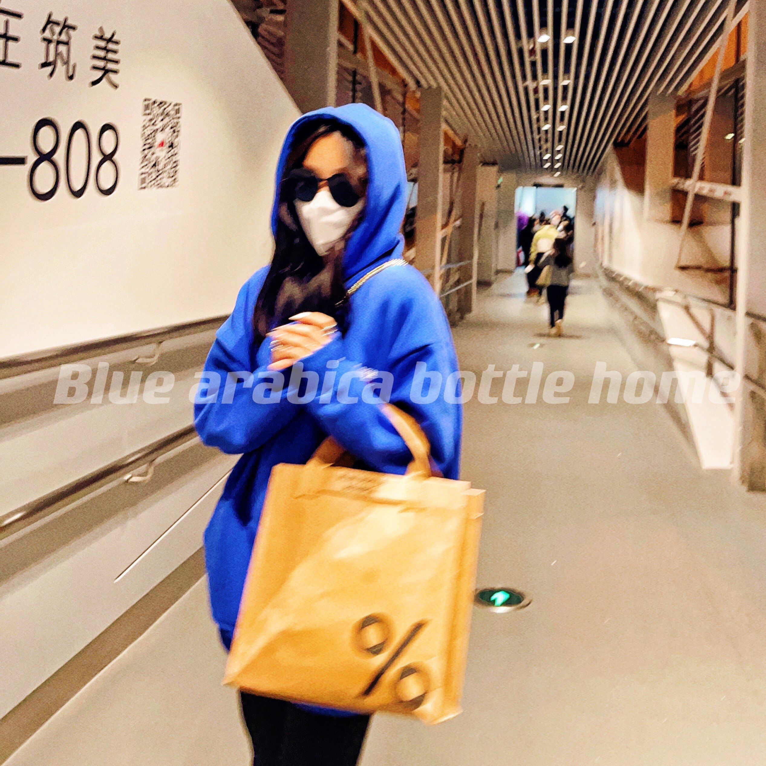 INS Style% Arabica Percent Coffee Original TOTE Shopping Bag Dupont Cowhide Tote Bag