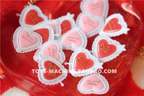 TSM0002KR Korea purchased Neon Moon handmade retro love lace edge badge decoration pin