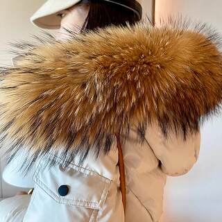Women's down Jacket 2025 New Winter Thickened Warm White Duck down Mid-Length Slim Fit Raccoon Fur Collar Winter Coat