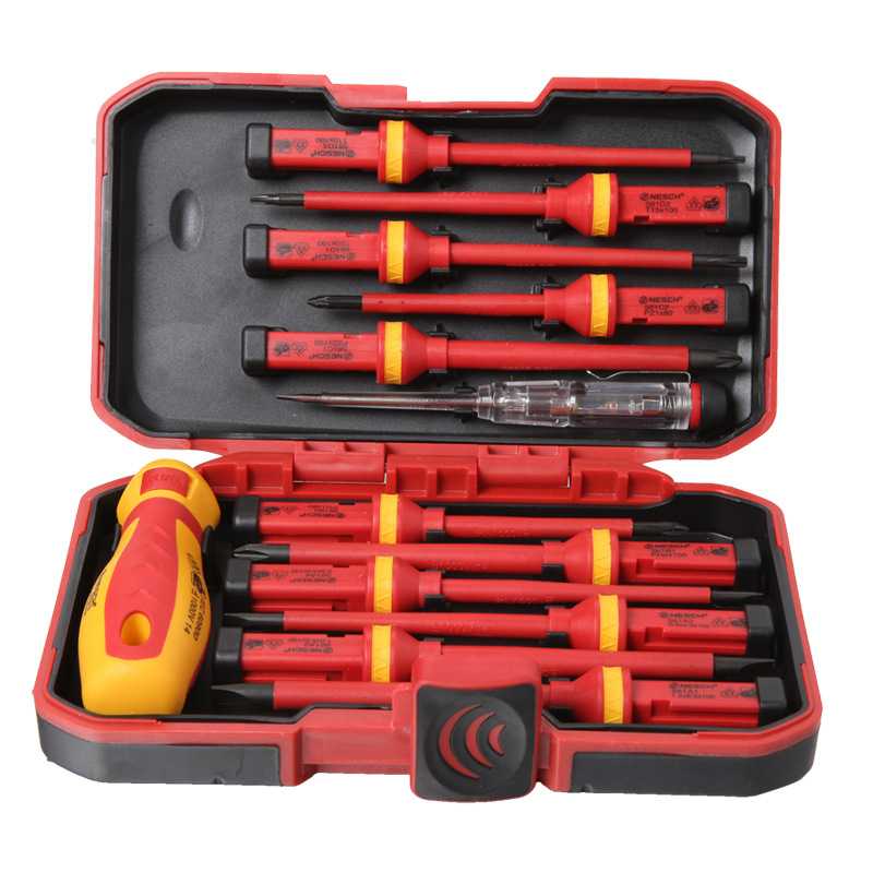Factory direct sales of 13 pieces of VDE insulated screwdriver sets, high-voltage screwdriver sets, electrician sets