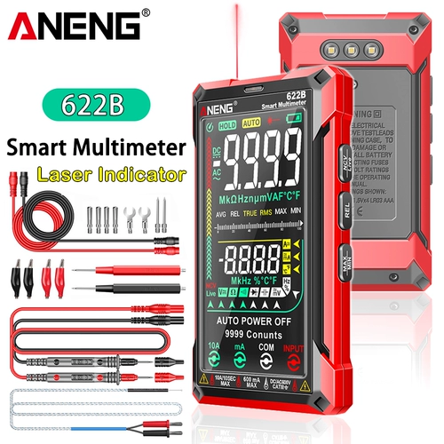 Aneng 622B VA Screen Multymetro Digital 9999 Count Tester m