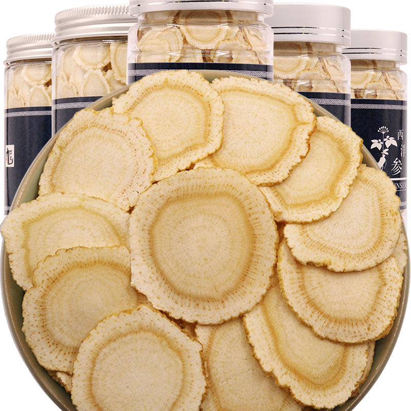 American Ginseng Slice Blockbuster 250g50g Zhengzong 5 years ginseng segment Sliced Lozenge Citi Ginseng Tea Bottled Gift level