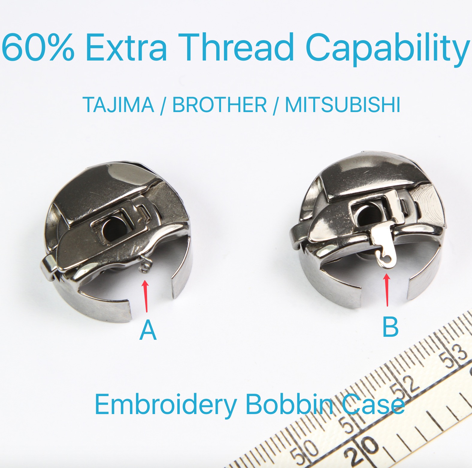 Fine quality 1 6 times computer embroidery machine bobbin case