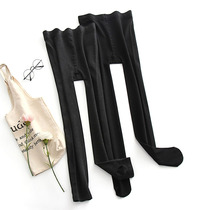 Large cotton bottle knitting single layer and socks high waist spring and autumn can not afford to weight mm 200 pounds