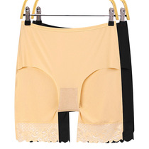 Big code safety pants with underpants for wearing panties 200 catty 3 Pants anti-walking light Fat mm No curbside beating underpants Ice silk