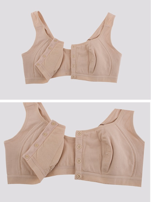 Kích thước lớn cotton trung niên áo ngực cotton cao cấp áo ngực khóa trước tối màu cộng với phân bón để tăng không có vòng thép áo lót 3 dây