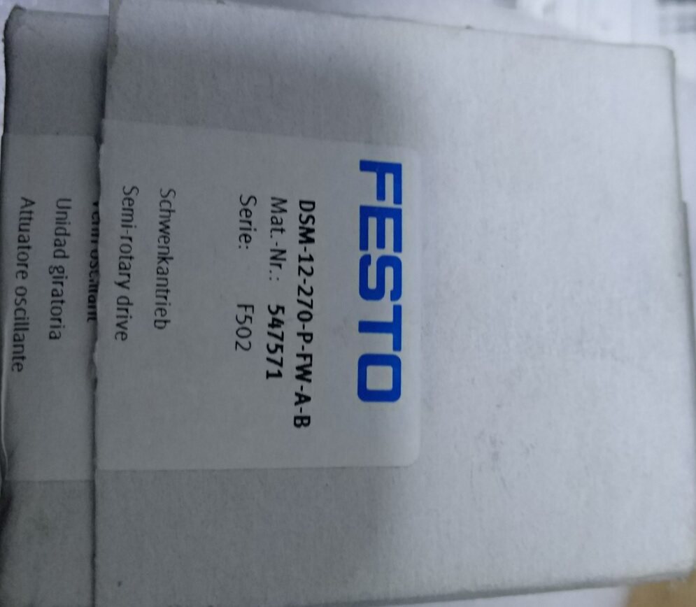 Recycling of the new original FESTO DSM-12-270-P-FW-A-B 547571 Swing cylinder