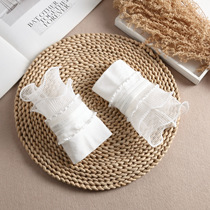 Sweater anti-dirty cuffs fake sleeves lace temperament small fragrance chiffon wood ear white windproof cuff sleeve decoration