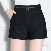 Quần short nữ mùa đông 2018 mới rộng chân một kiểu mẹ bầu mùa thu đông dưới đáy mùa đông mặc eo cao hoang dã mùa đông