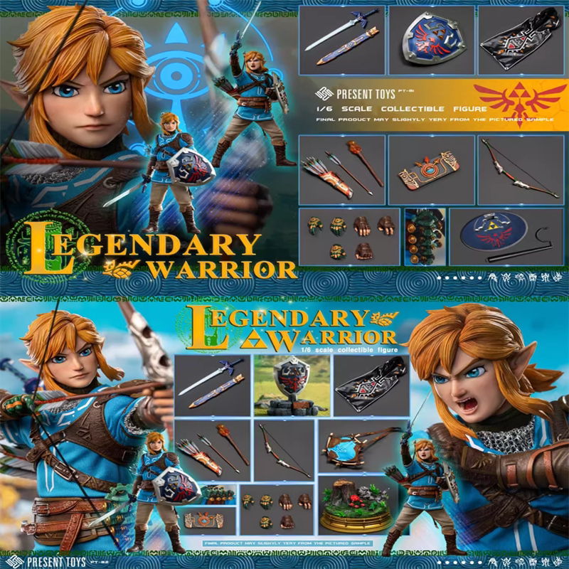 Present Toys Pt-Sp81 Sp82 1/6 Legend Warrior Link Action Figure Soldier in Stock Present Toys Pt-Sp81 Sp82 1/6 Legend Warrior Link Action Figure Soldier in Stock
