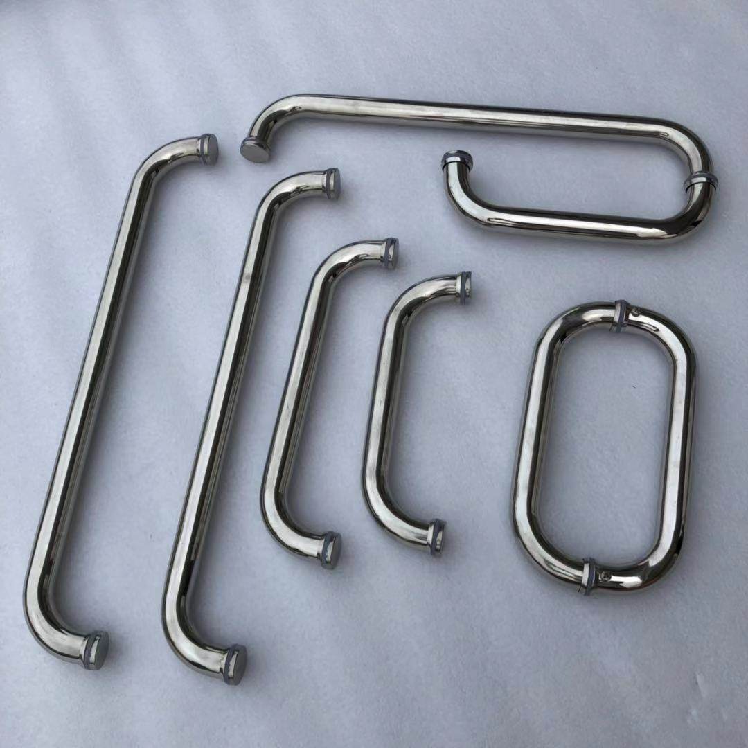 Bathroom shower room handle glass door handle powder room shower room handrail stainless steel sliding door large handle