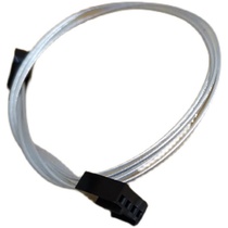 Computer CPU fan 4Pin extension cord universal 3Pin lengthened power cord length 30CM silver plated copper wire