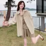 Летний комплект, легкая и тонкая рубашка, шорты, защита от солнца, подходит для подростков, с лямками, 3 предмета