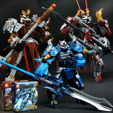 拼装积木荣耀孙悟空王者模型儿童男孩武器乐高社益智拼插玩具