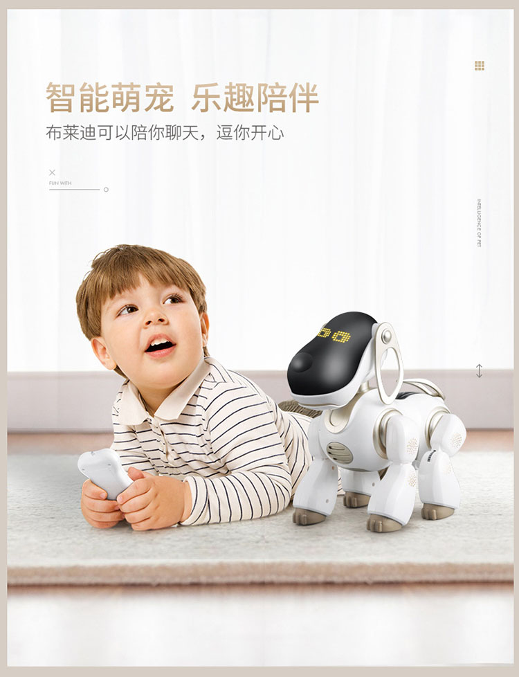 Cảm ứng biểu hiện điều khiển từ xa thông minh mô phỏng điện puppy robot đối thoại talking dog con cậu bé đồ chơi