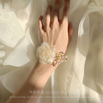 Wrist Flower Bridesmaid Wedding Bride champagne Champagne Hands Ring Flowers Superfairy Sweet Sisters Group Hands Flowers Wedding Senior Sensation