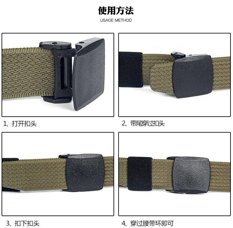 Thắt lưng Canvas Thắt lưng nam và nữ Thanh niên Khóa tự động Sinh viên Thiếu niên Hàn Quốc Quần âu nịt bụng latex