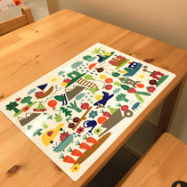 IKEA baby placemat Childrens first grade school student table mat Waterproof and oil-proof folding dinner dining lunch cloth
