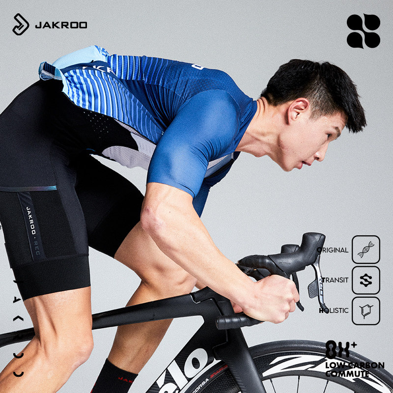 Jakroo jie cool 2021 summer new men's short-sleeved ind sonic male mountaineering bicycle riding suit breathable