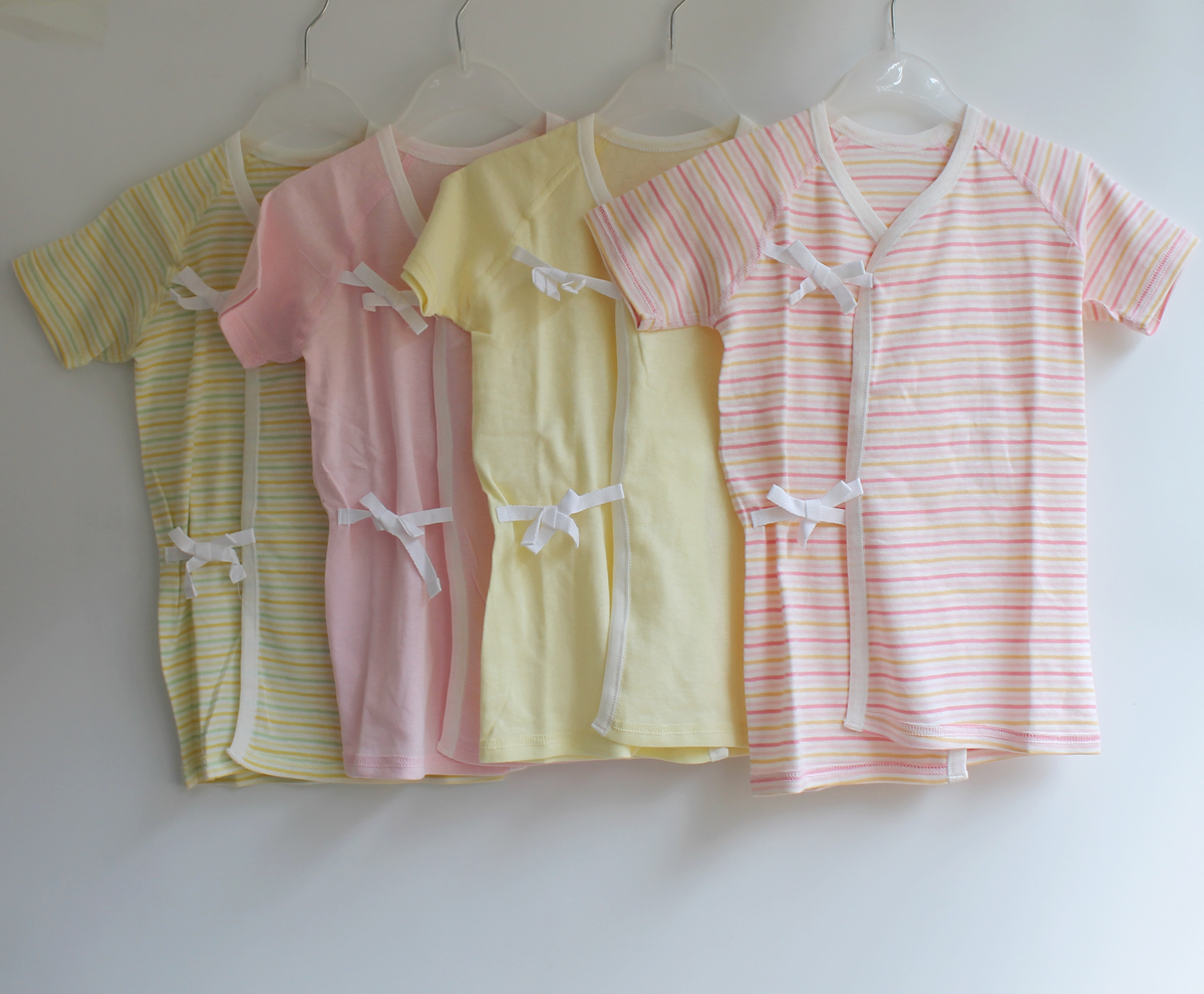 Day-style lengthened lacing-shirt-one-piece thin-style summer baby monk clothes newborns pajamas K453-Taobao