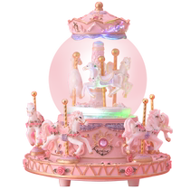 Childrens Day Crystal Ball Carousel Music Box Music Box Little Girl Birthday Gift Girls