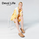 DevoLife cork slippers half bag half drag breathable retro casual set foot all-match trendy women's shoes 3624