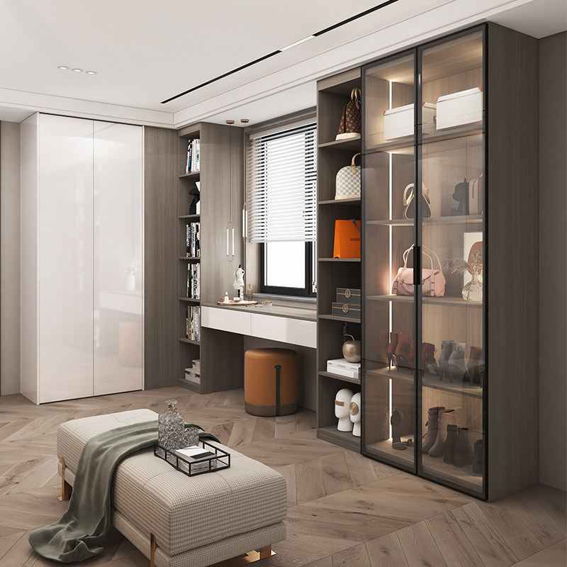 [USD 1288.57] The wardrobe desk and the bookcase are combined with the