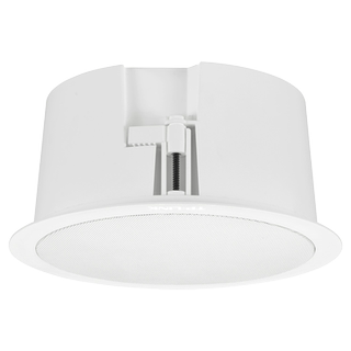 TP-LINK TL-SPK201C-PoE/DC供电20W网络吸顶音箱 支持NVR管理远程喊话联动报警 配多种室内场景音质出色环保