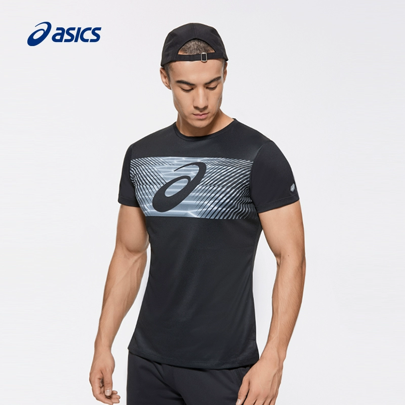 Áo phông nam ASICS yasehi in áo thun ngắn tay chạy thể thao 2031A604-100 - Áo phông thể thao áo thun tập gym nữ