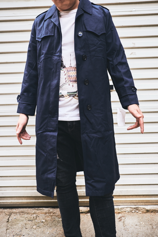 The new military version of the Dutch air king KLu official uniform windbreaker raincoat with liner blue