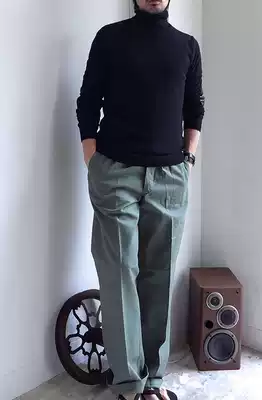 New military version of inventory 50 s Swedish military green tooling trousers cotton casual coat Vintage