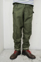 Brand new M59 Swedish Army version OD pure cotton BDU combat long pants workwear pants military green leather strap collecting leg