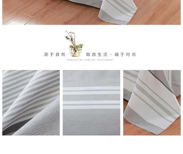 Tấm bông đơn mảnh Thời đại hôn nhân trần truồng sọc sọc tấm hình học tấm ký túc xá sinh viên - Khăn trải giường tấm ga trải giường