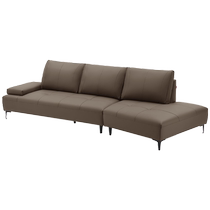 Gujia Home Unbounded Sofa Antibacterial Nappa Leather Sofa Free Lying Leather Sofa Furniture Living Room 1162C