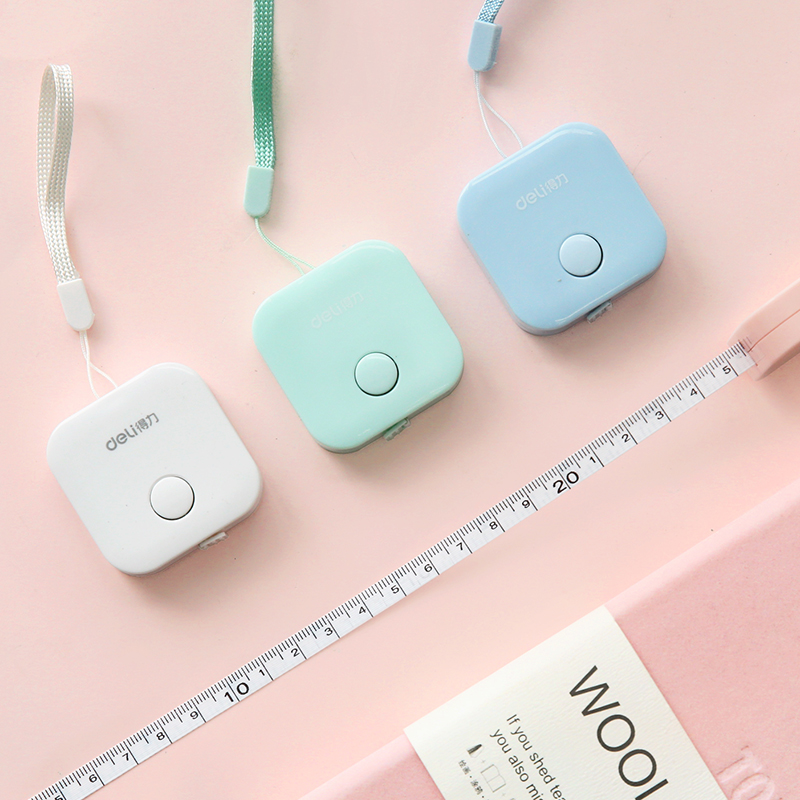 Cloud wood groceries Mini small tape measure Clothing soft ruler Portable leather tape measure Solid color 1 5m small ruler measure measurements