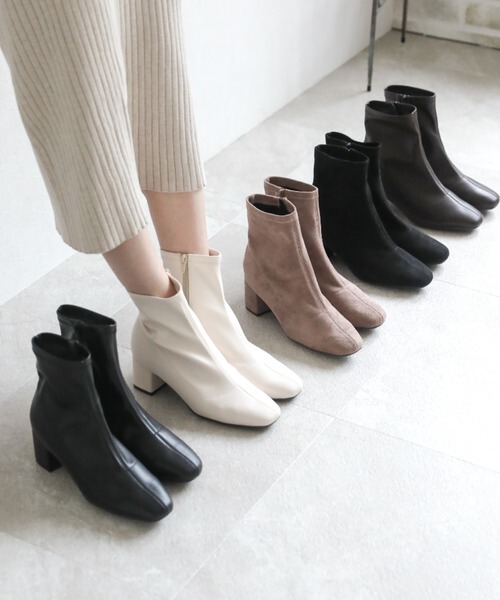 Super Nice Boot Shape! Super Soft and Comfortable! Versatile and Slimming Japanese-Style Chelsea Short Boots for Women, Elastic Boots, Slimming Boots