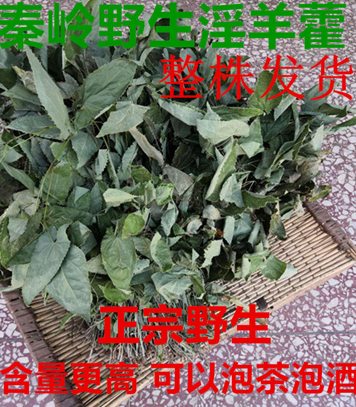 West Qinling Wild Epimedium Traditional Chinese Medicine Epimedium Cynomium Cynomium Dry Yanghe Whole Plant Epimedium Powder 500g