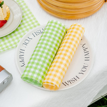 ins style striped oil paper baking cake desserts macaron sandwiches burger fries towel rolls anti-oil paper cushion